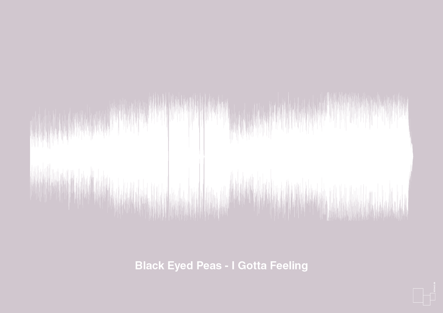 plakat: black eyed peas - i gotta feeling - dusty lilac-Soundwave-A1two3