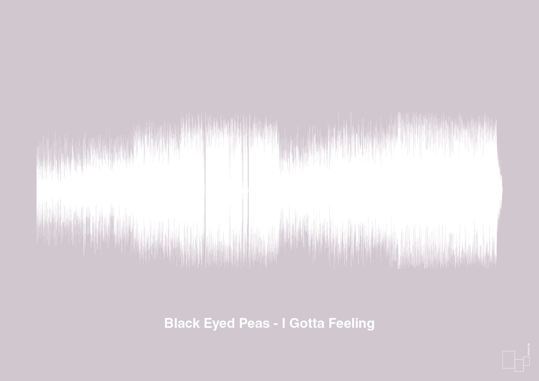 plakat: black eyed peas - i gotta feeling - dusty lilac-Soundwave-A1two3