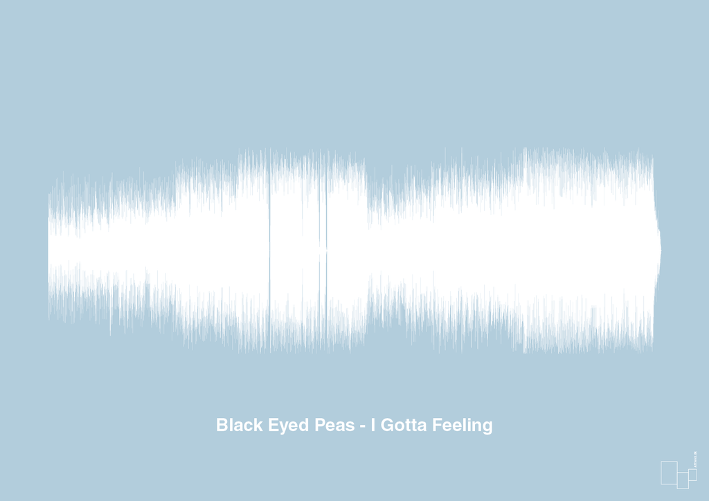 plakat: black eyed peas - i gotta feeling - heavenly blue-Soundwave-A1two3