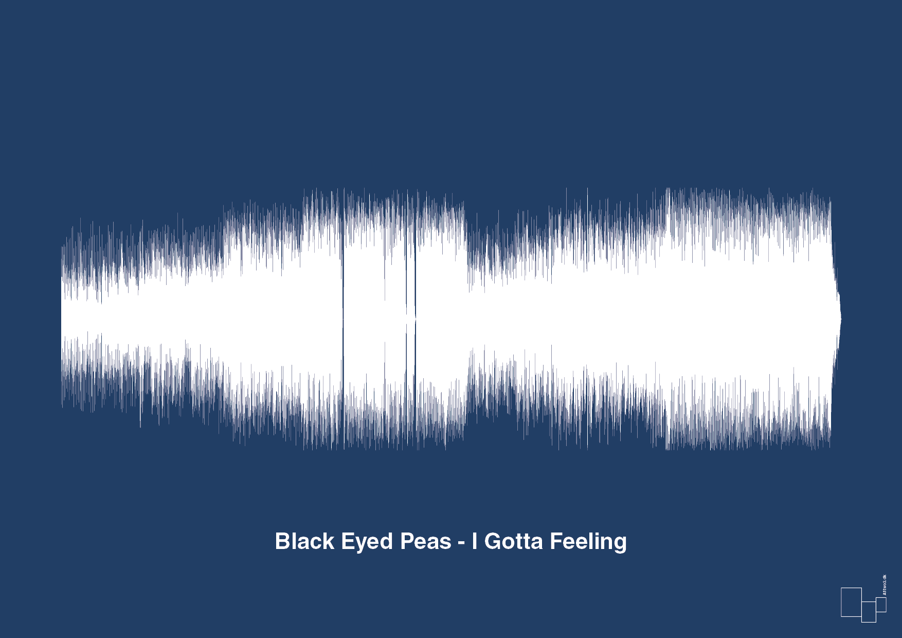 plakat: black eyed peas - i gotta feeling - lapis blue-Soundwave-A1two3