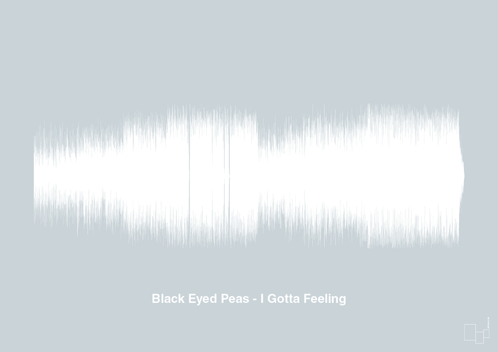 plakat: black eyed peas - i gotta feeling - light drizzle-Soundwave-A1two3
