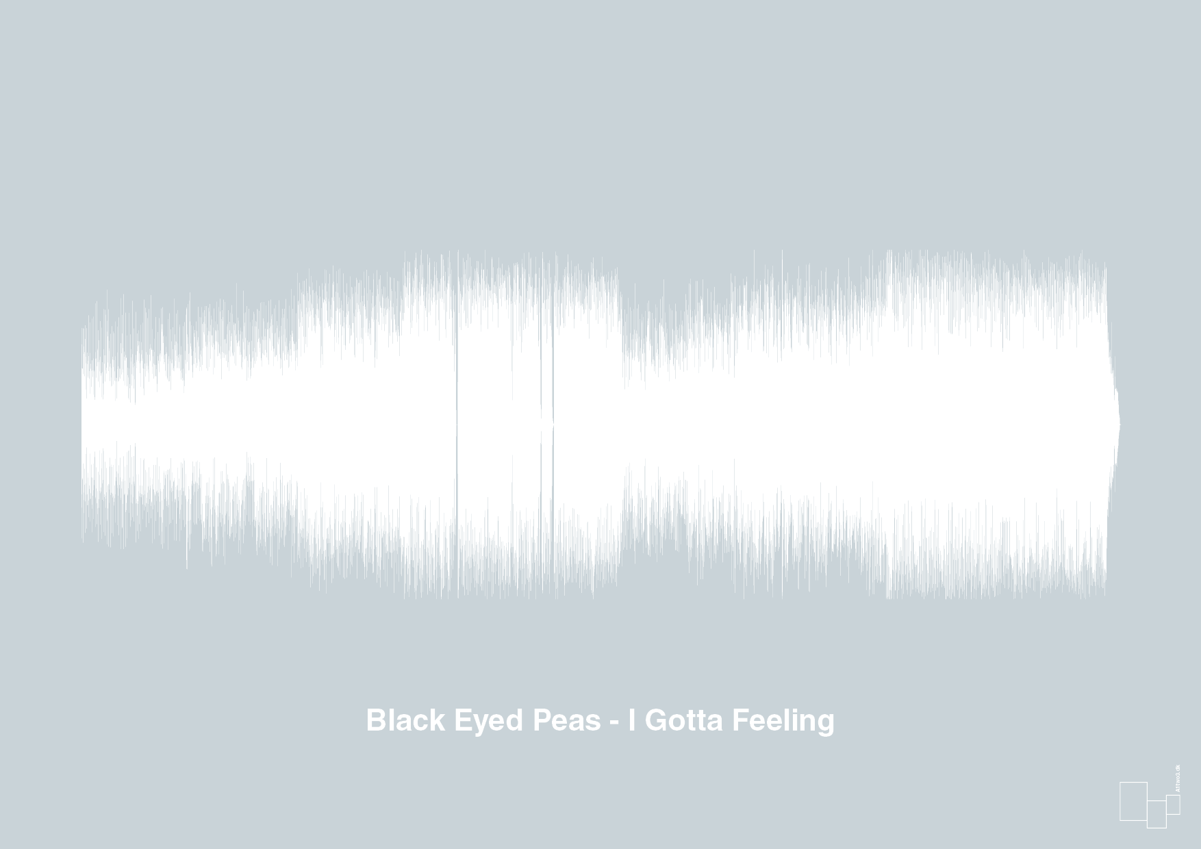 plakat: black eyed peas - i gotta feeling - light drizzle-Soundwave-A1two3