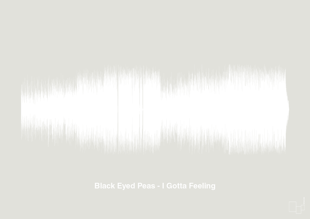 plakat: black eyed peas - i gotta feeling - painters white-Soundwave-A1two3