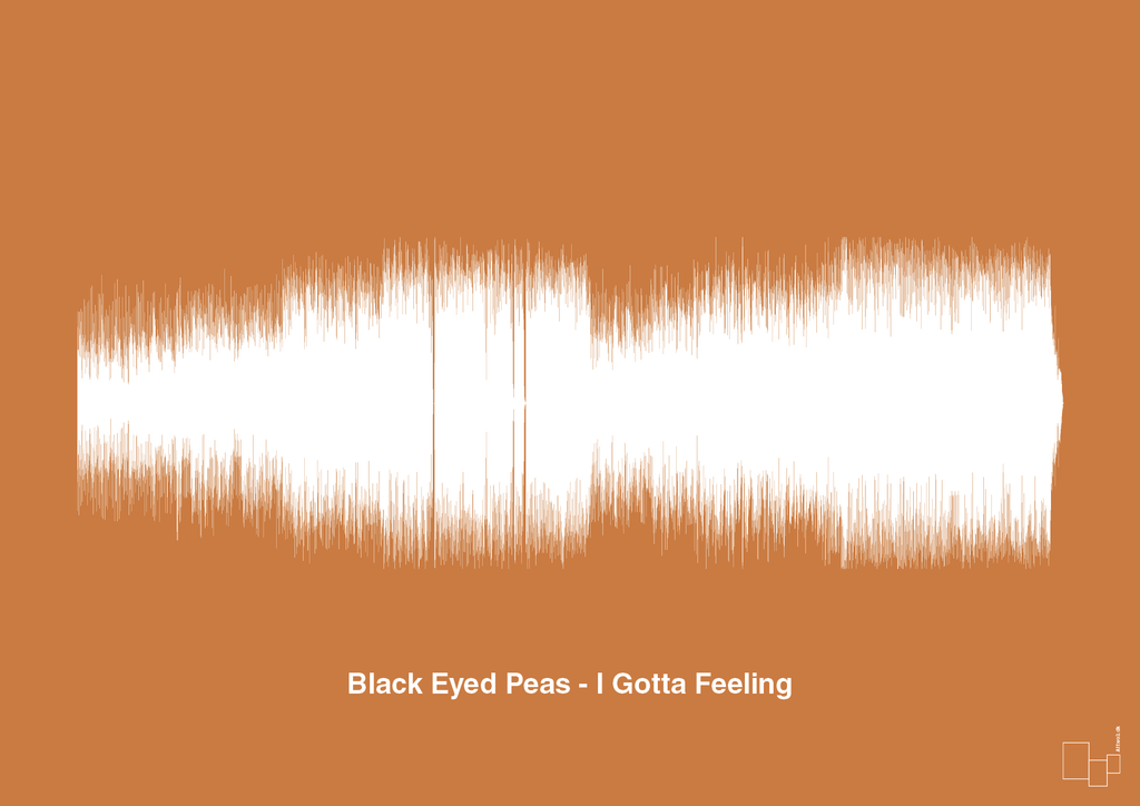 plakat: black eyed peas - i gotta feeling - rumba orange-Soundwave-A1two3