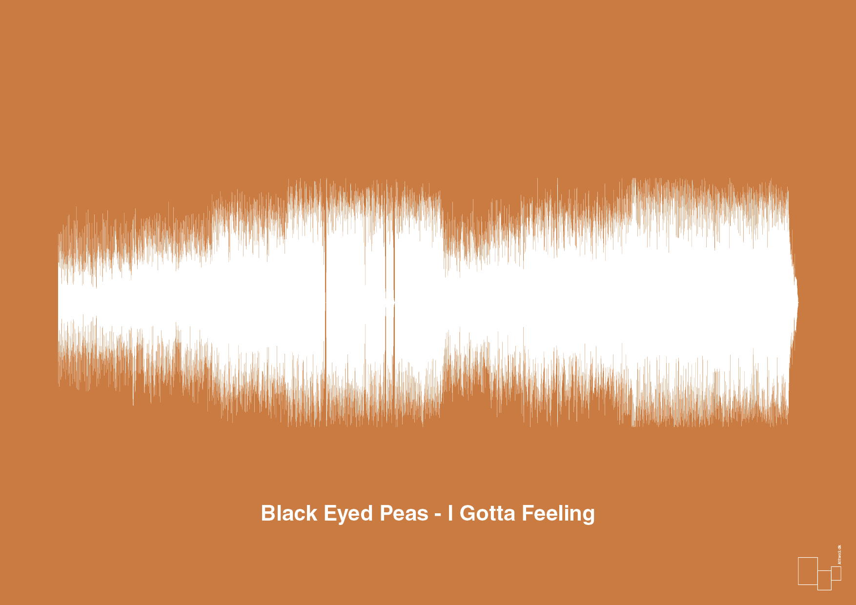 plakat: black eyed peas - i gotta feeling - rumba orange-Soundwave-A1two3