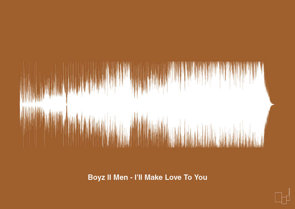 plakat: boyz II men - i'll make love to you - cognac-Soundwave-A1two3