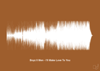 plakat: boyz II men - i'll make love to you - cognac-Soundwave-A1two3