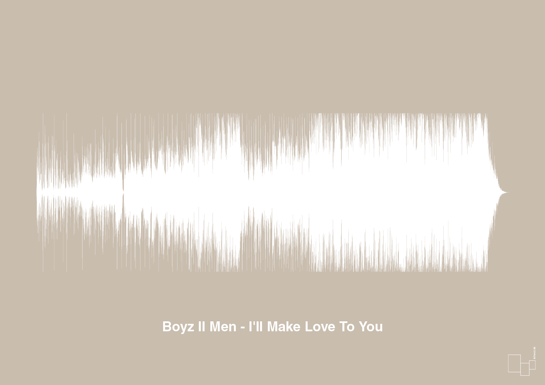 plakat: boyz II men - i'll make love to you - creamy mushroom-Soundwave-A1two3