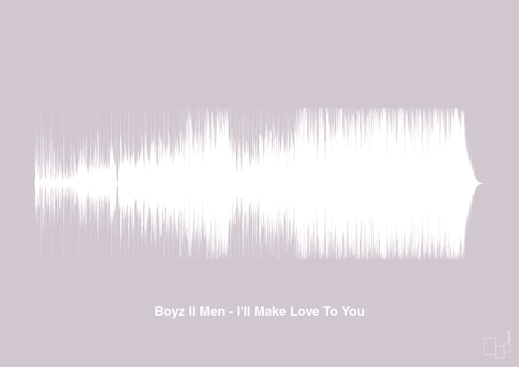plakat: boyz II men - i'll make love to you - dusty lilac-Soundwave-A1two3