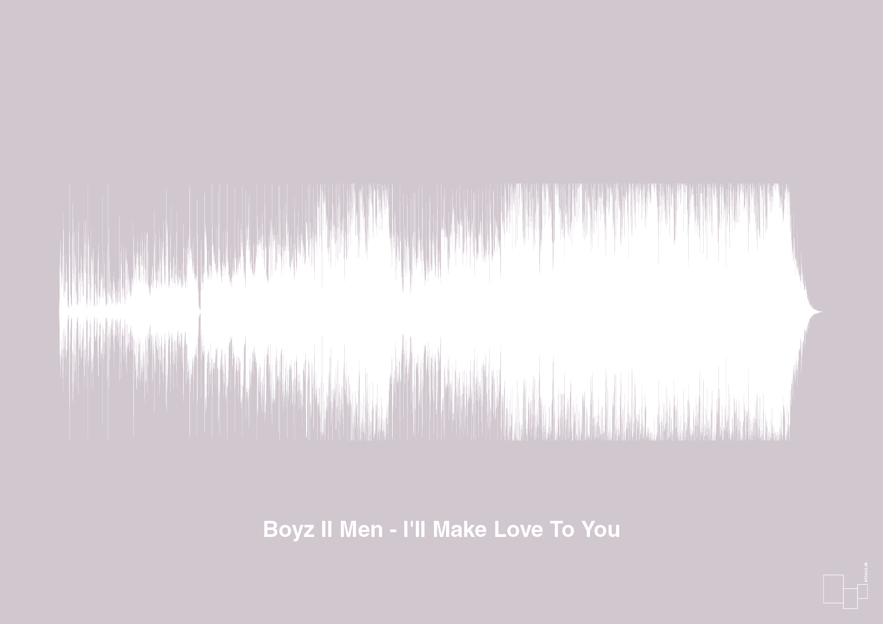 plakat: boyz II men - i'll make love to you - dusty lilac-Soundwave-A1two3