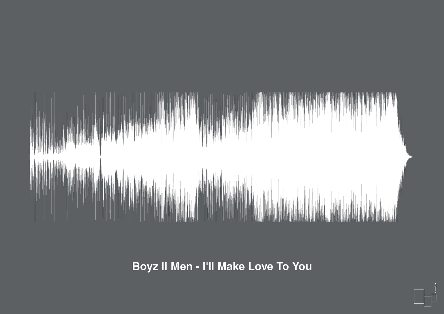 plakat: boyz II men - i'll make love to you - graphic charcoal-Soundwave-A1two3