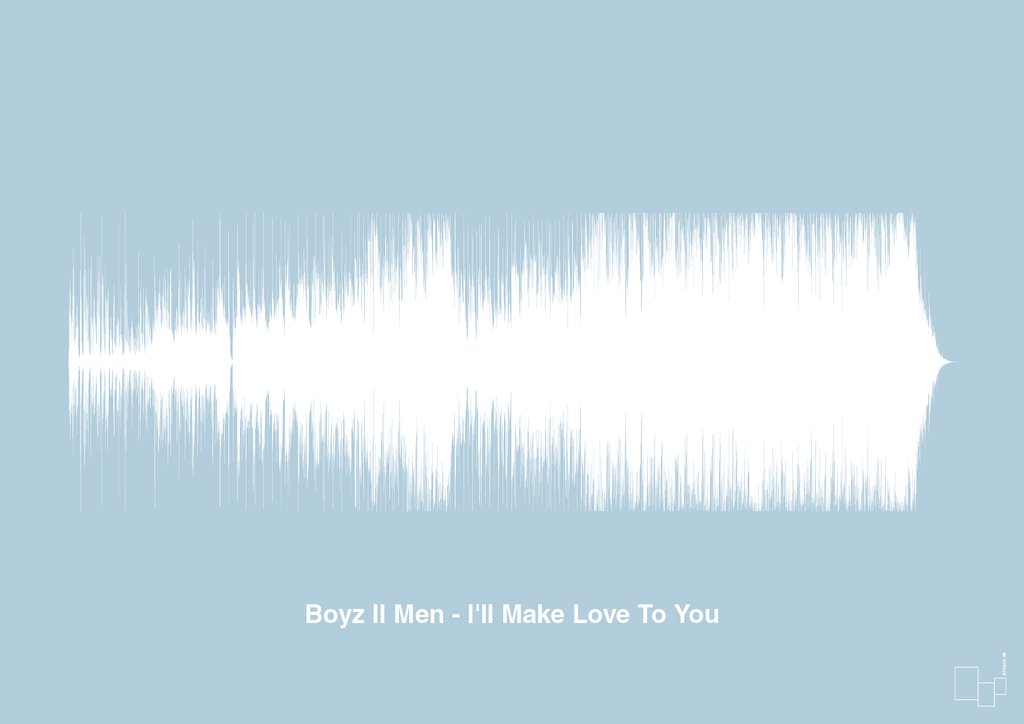 plakat: boyz II men - i'll make love to you - heavenly blue-Soundwave-A1two3