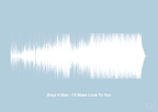 plakat: boyz II men - i'll make love to you - heavenly blue-Soundwave-A1two3