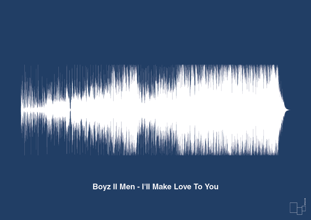 plakat: boyz II men - i'll make love to you - lapis blue-Soundwave-A1two3
