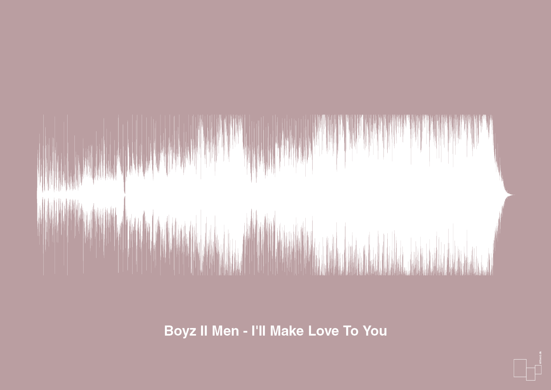 plakat: boyz II men - i'll make love to you - light rose-Soundwave-A1two3