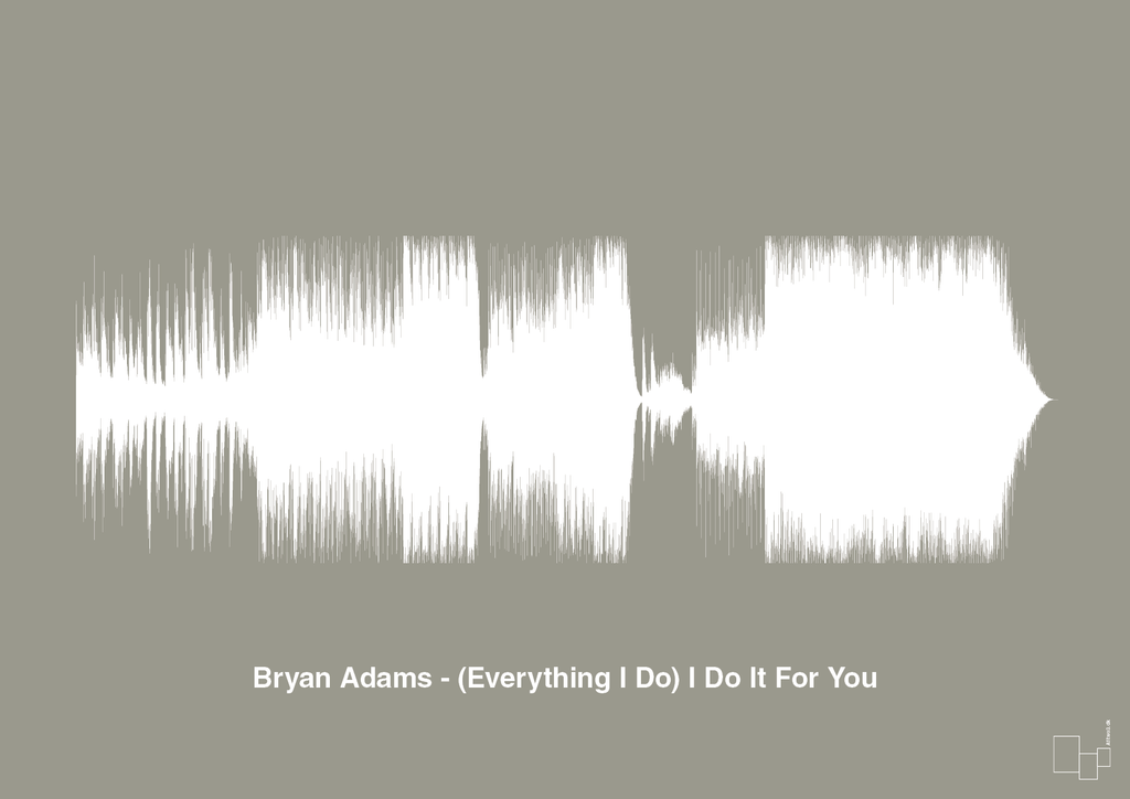 plakat: bryan adams - (everything i do) i do it for you - battleship gray-Soundwave-A1two3