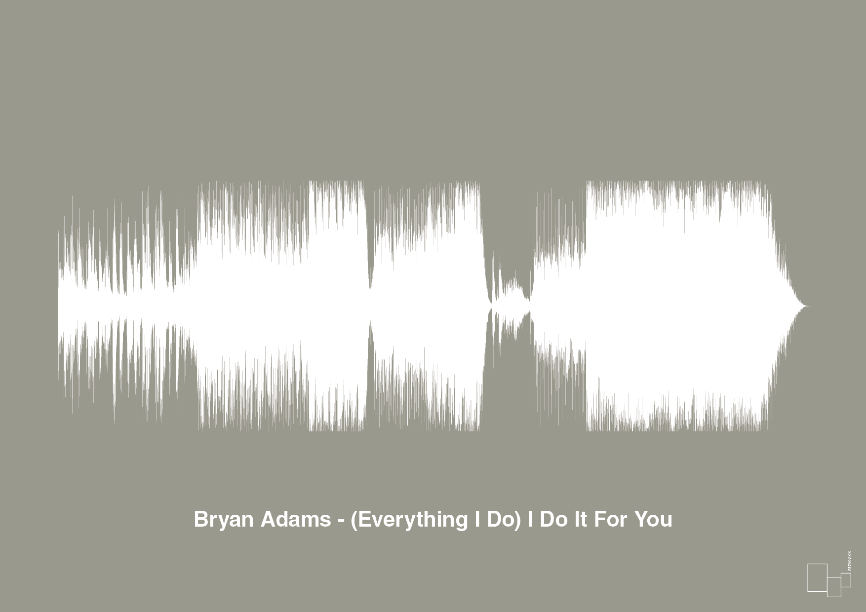 plakat: bryan adams - (everything i do) i do it for you - battleship gray-Soundwave-A1two3