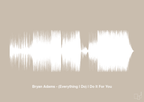 plakat: bryan adams - (everything i do) i do it for you - creamy mushroom-Soundwave-A1two3