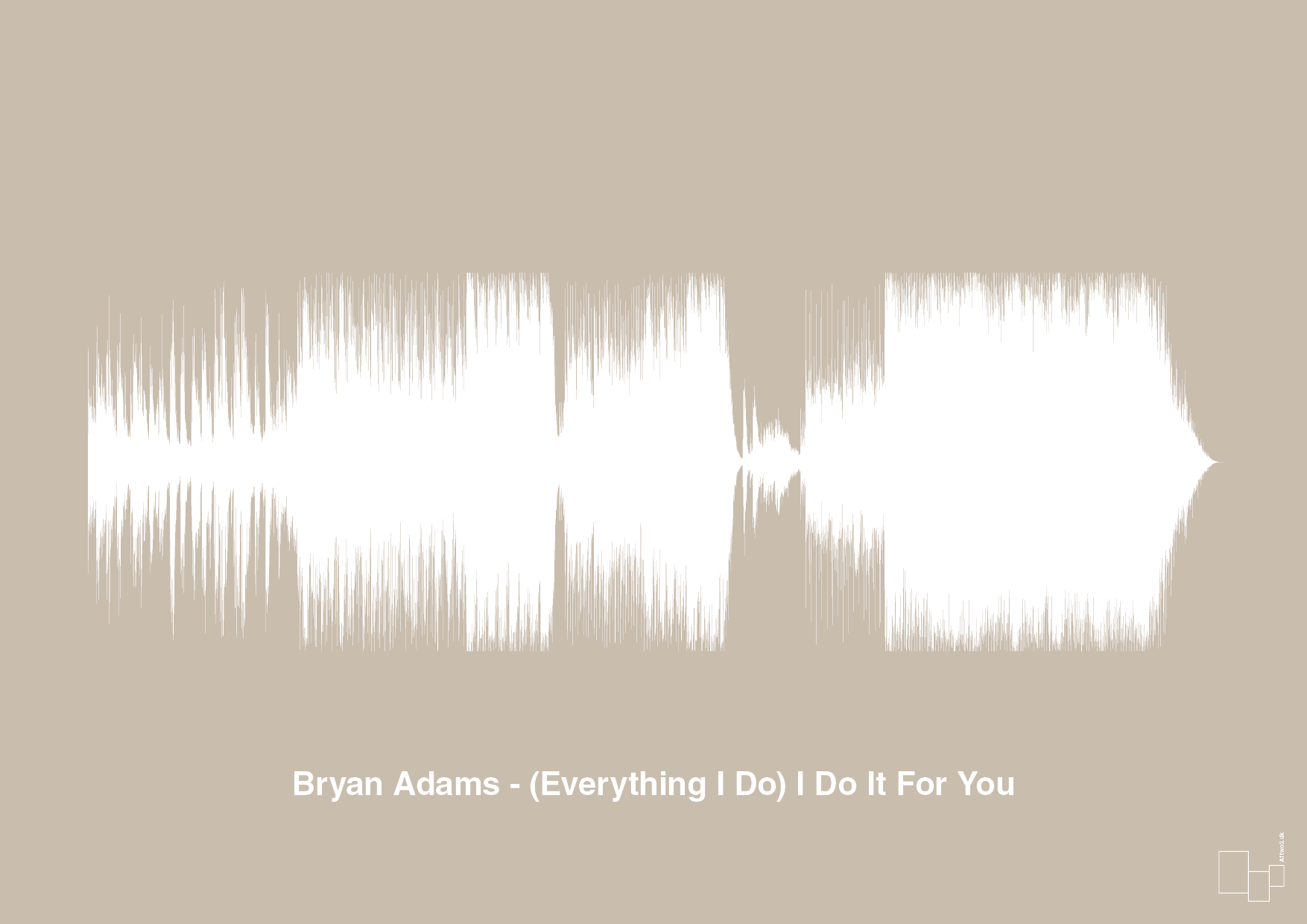plakat: bryan adams - (everything i do) i do it for you - creamy mushroom-Soundwave-A1two3
