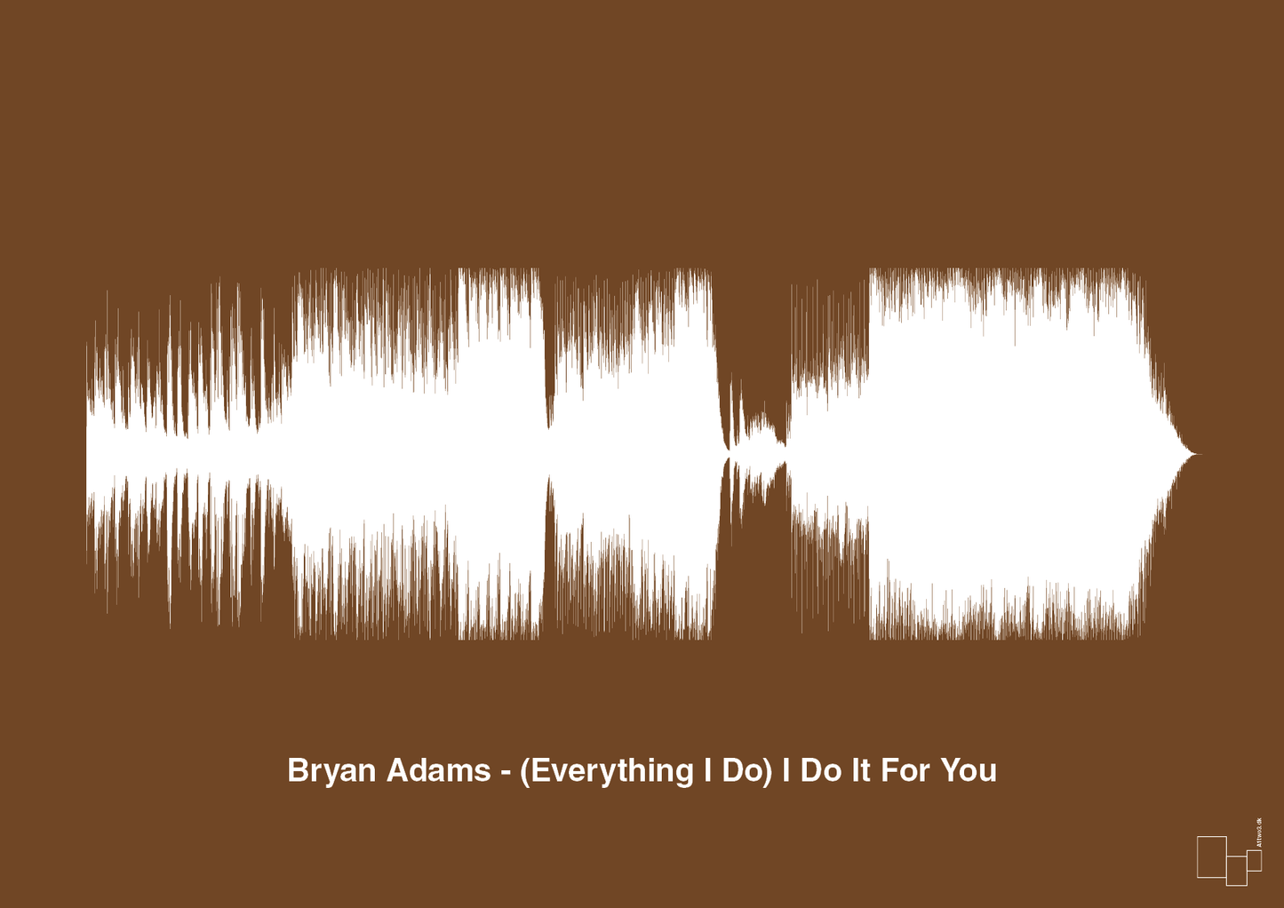 plakat: bryan adams - (everything i do) i do it for you - dark brown-Soundwave-A1two3