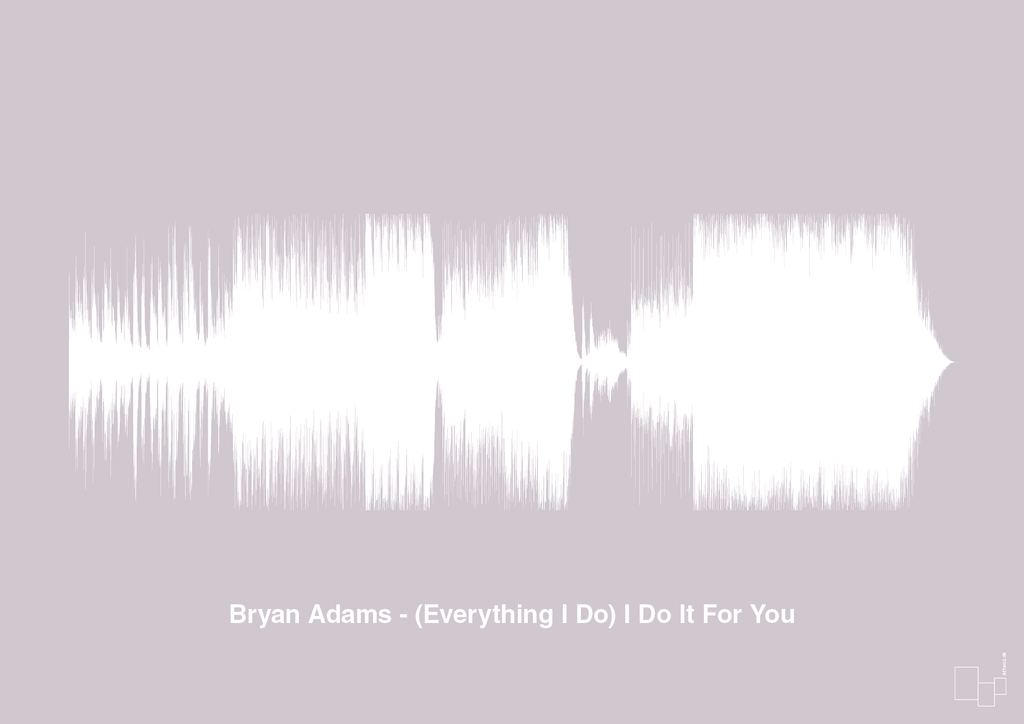 plakat: bryan adams - (everything i do) i do it for you - dusty lilac-Soundwave-A1two3