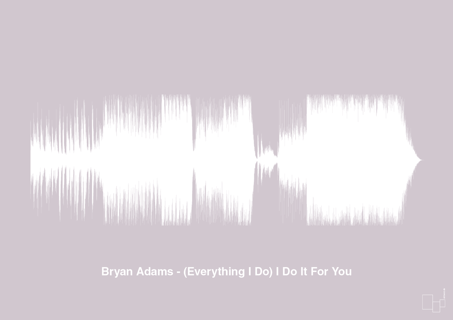 plakat: bryan adams - (everything i do) i do it for you - dusty lilac-Soundwave-A1two3