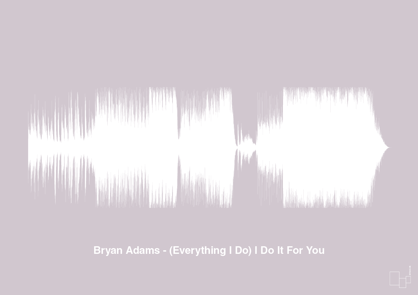 plakat: bryan adams - (everything i do) i do it for you - dusty lilac-Soundwave-A1two3