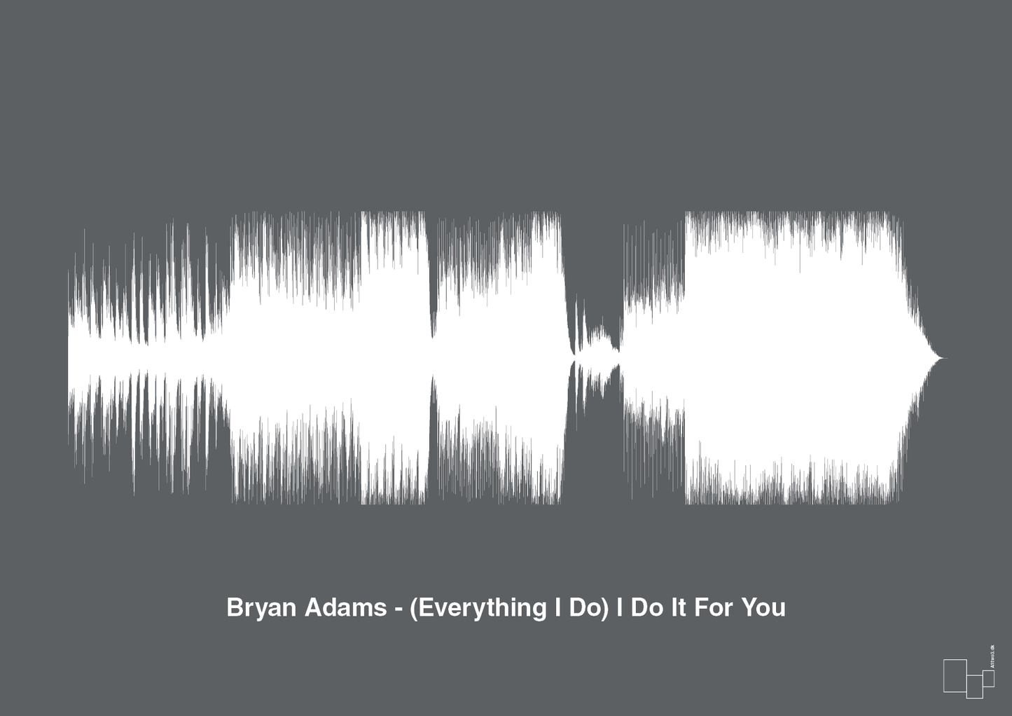 plakat: bryan adams - (everything i do) i do it for you - graphic charcoal-Soundwave-A1two3