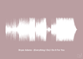 plakat: bryan adams - (everything i do) i do it for you - light rose-Soundwave-A1two3