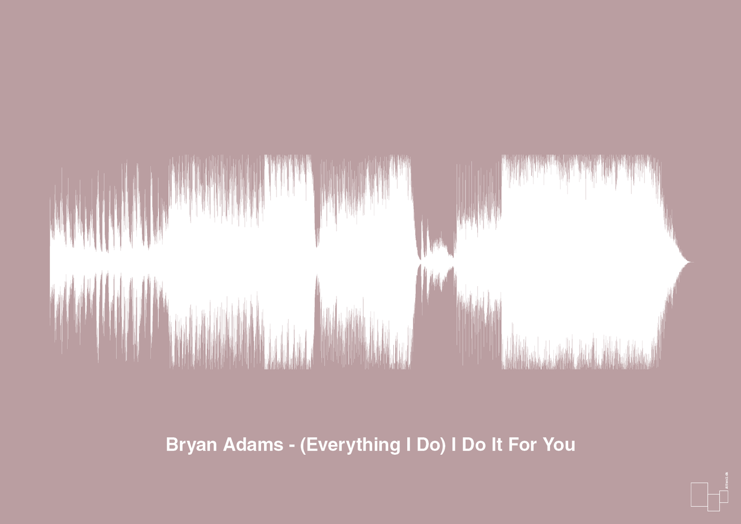 plakat: bryan adams - (everything i do) i do it for you - light rose-Soundwave-A1two3