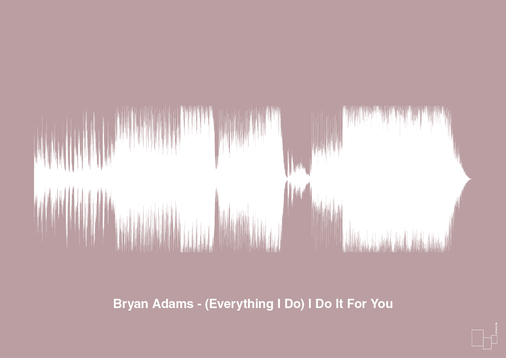 plakat: bryan adams - (everything i do) i do it for you - light rose-Soundwave-A1two3