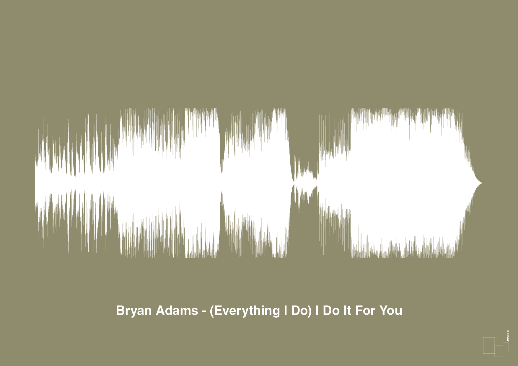 plakat: bryan adams - (everything i do) i do it for you - misty forrest-Soundwave-A1two3