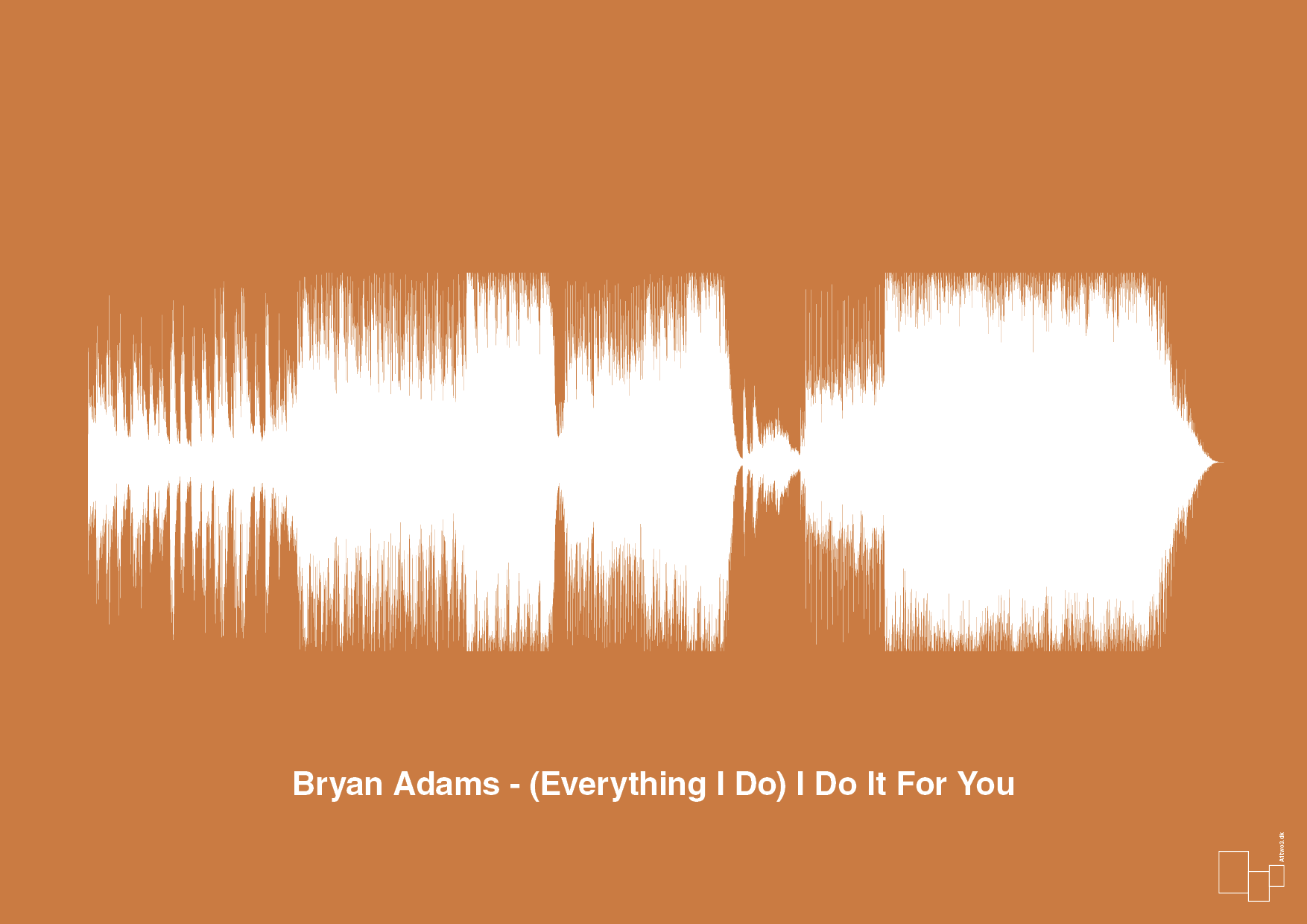 plakat: bryan adams - (everything i do) i do it for you - rumba orange-Soundwave-A1two3