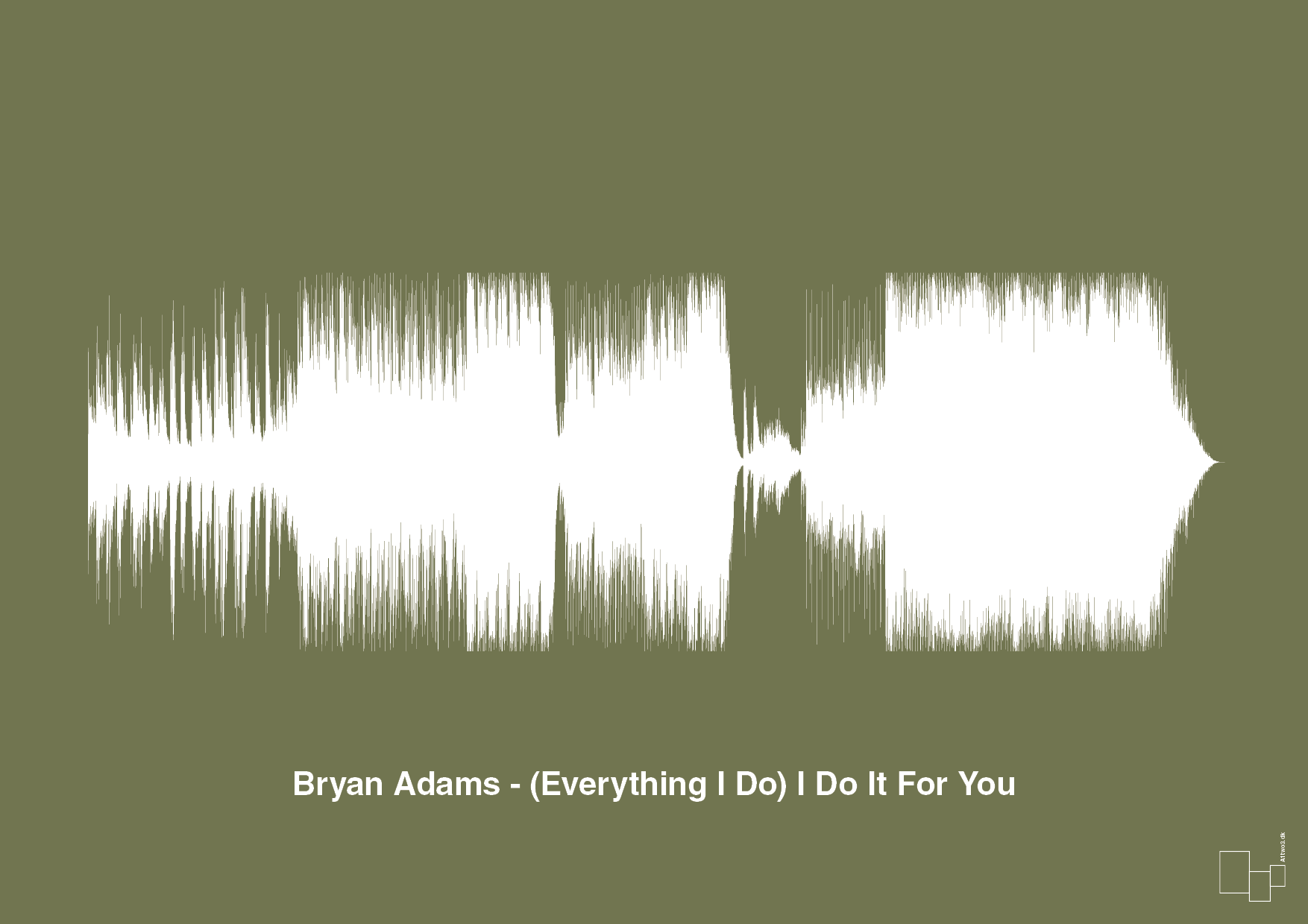plakat: bryan adams - (everything i do) i do it for you - secret meadow-Soundwave-A1two3