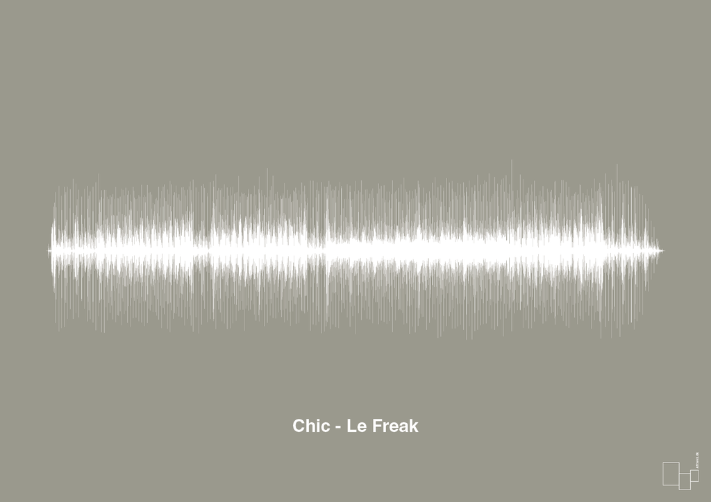 plakat: chic - le freak - battleship gray-Soundwave-A1two3