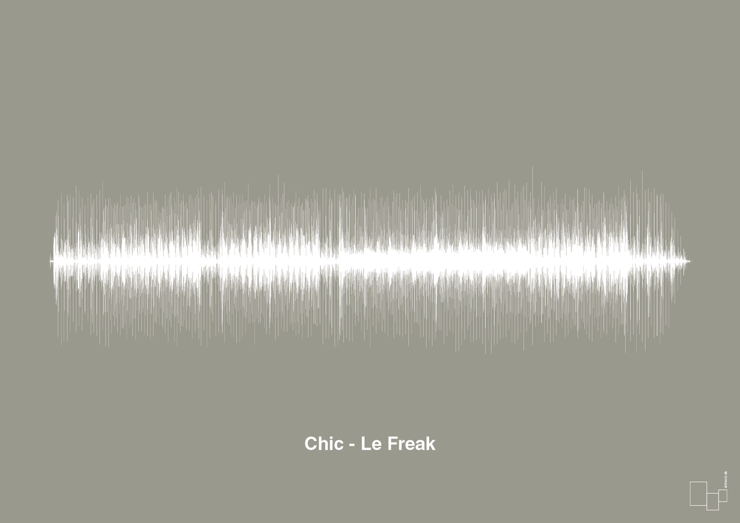 plakat: chic - le freak - battleship gray-Soundwave-A1two3