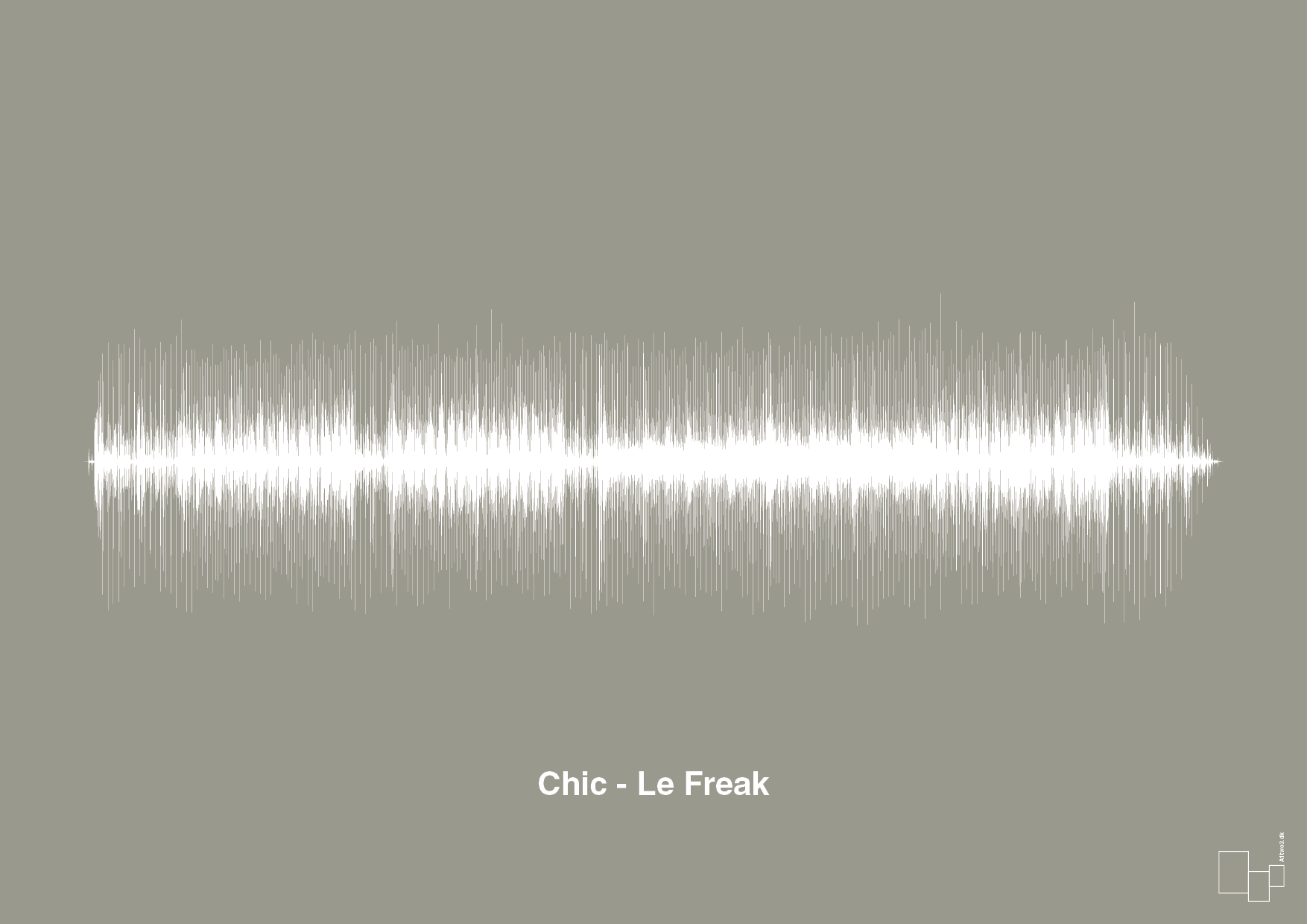 plakat: chic - le freak - battleship gray-Soundwave-A1two3
