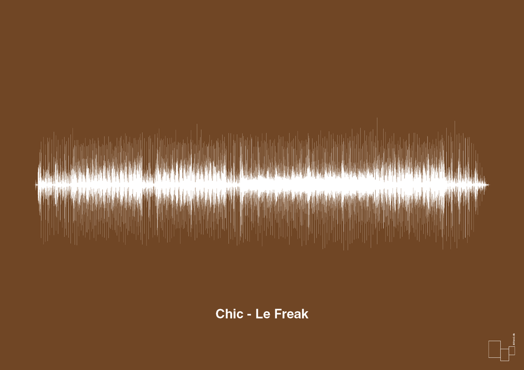 plakat: chic - le freak - dark brown-Soundwave-A1two3