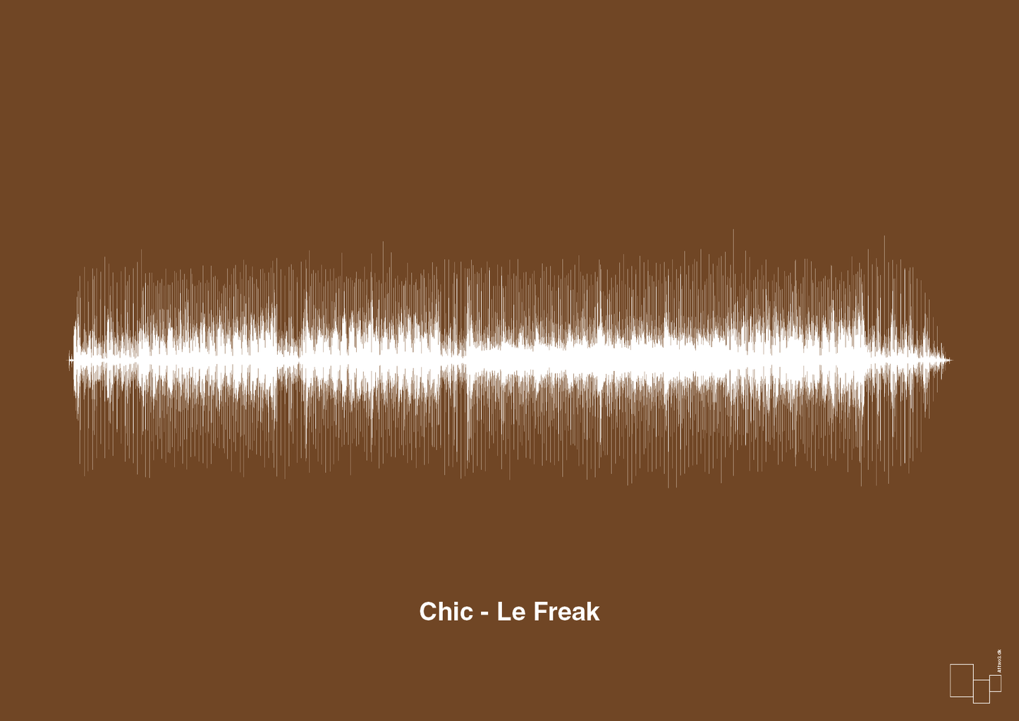plakat: chic - le freak - dark brown-Soundwave-A1two3