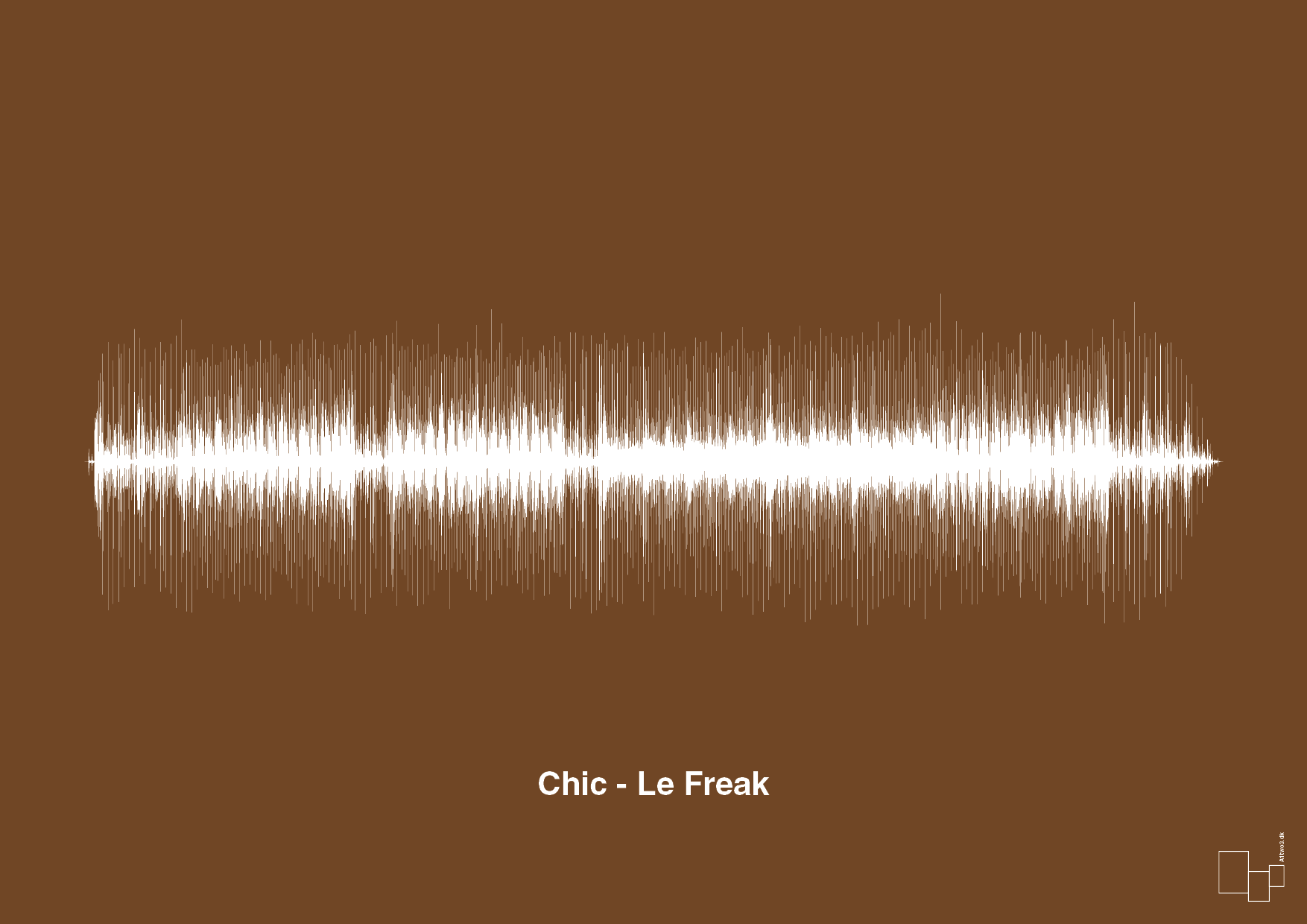 plakat: chic - le freak - dark brown-Soundwave-A1two3
