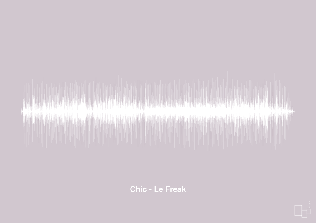 plakat: chic - le freak - dusty lilac-Soundwave-A1two3