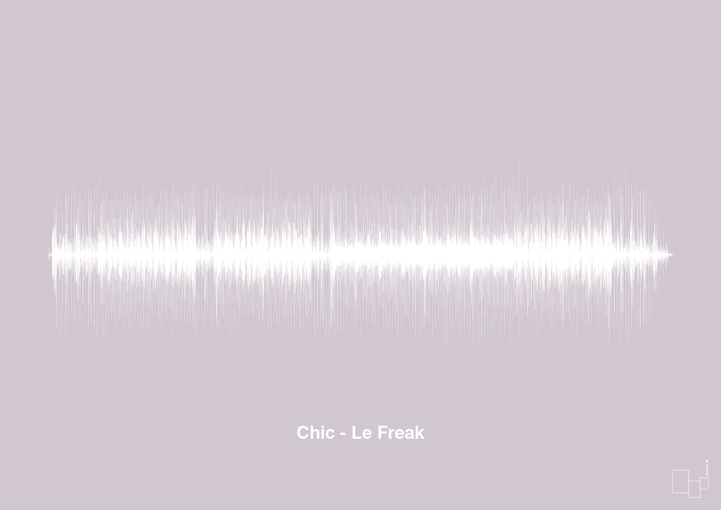 plakat: chic - le freak - dusty lilac-Soundwave-A1two3