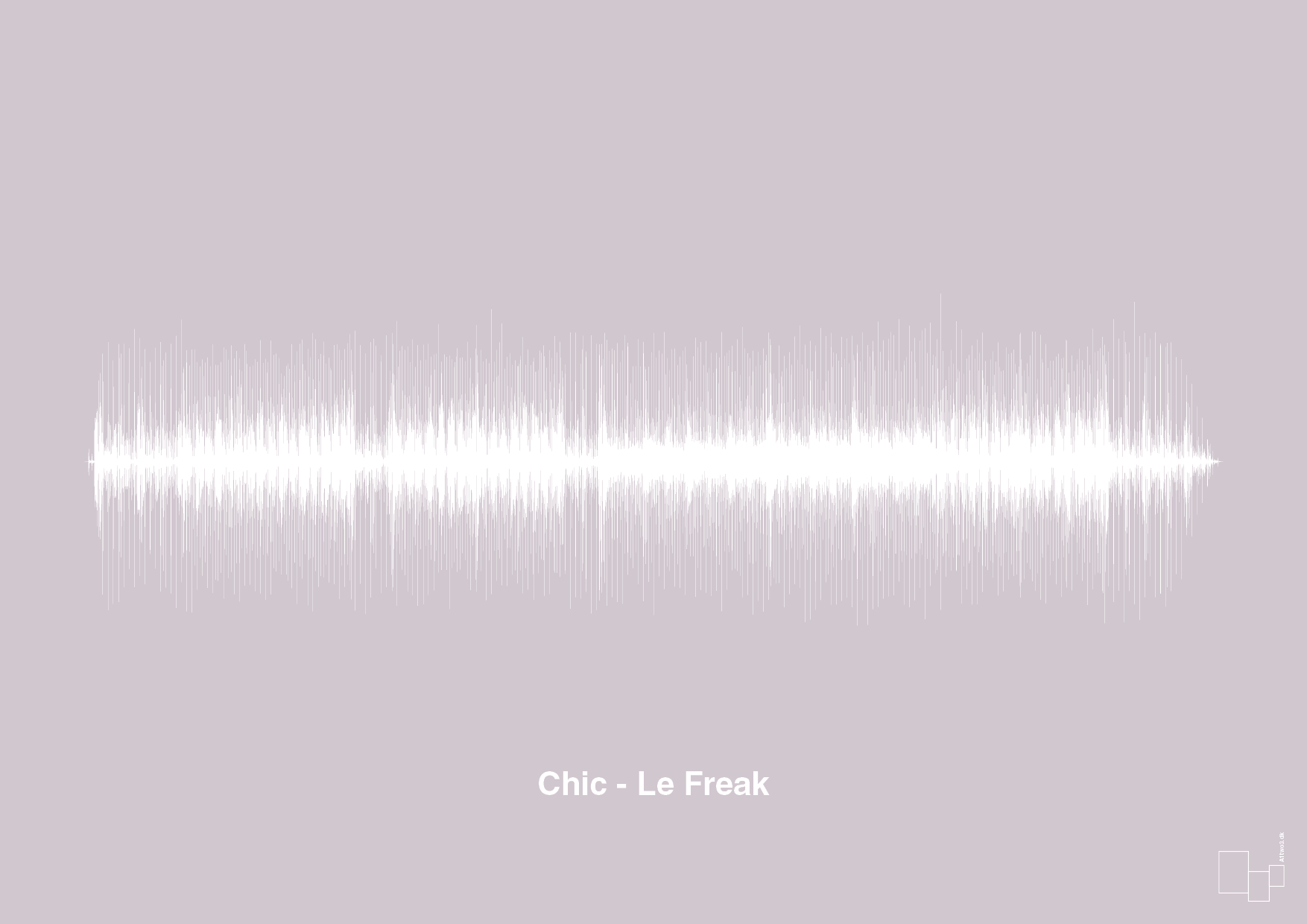 plakat: chic - le freak - dusty lilac-Soundwave-A1two3
