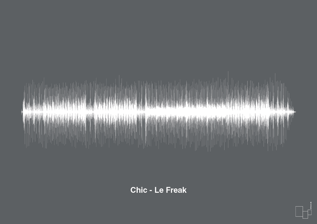 plakat: chic - le freak - graphic charcoal-Soundwave-A1two3