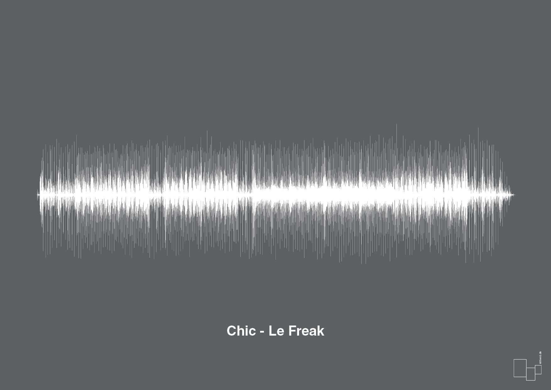 plakat: chic - le freak - graphic charcoal-Soundwave-A1two3