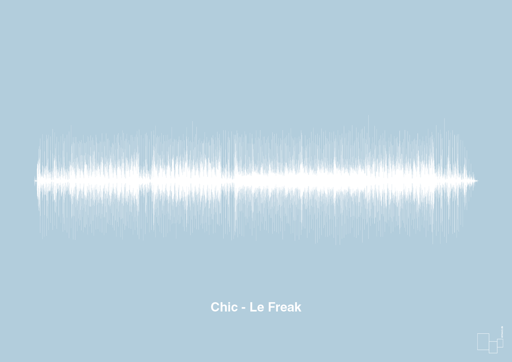 plakat: chic - le freak - heavenly blue-Soundwave-A1two3
