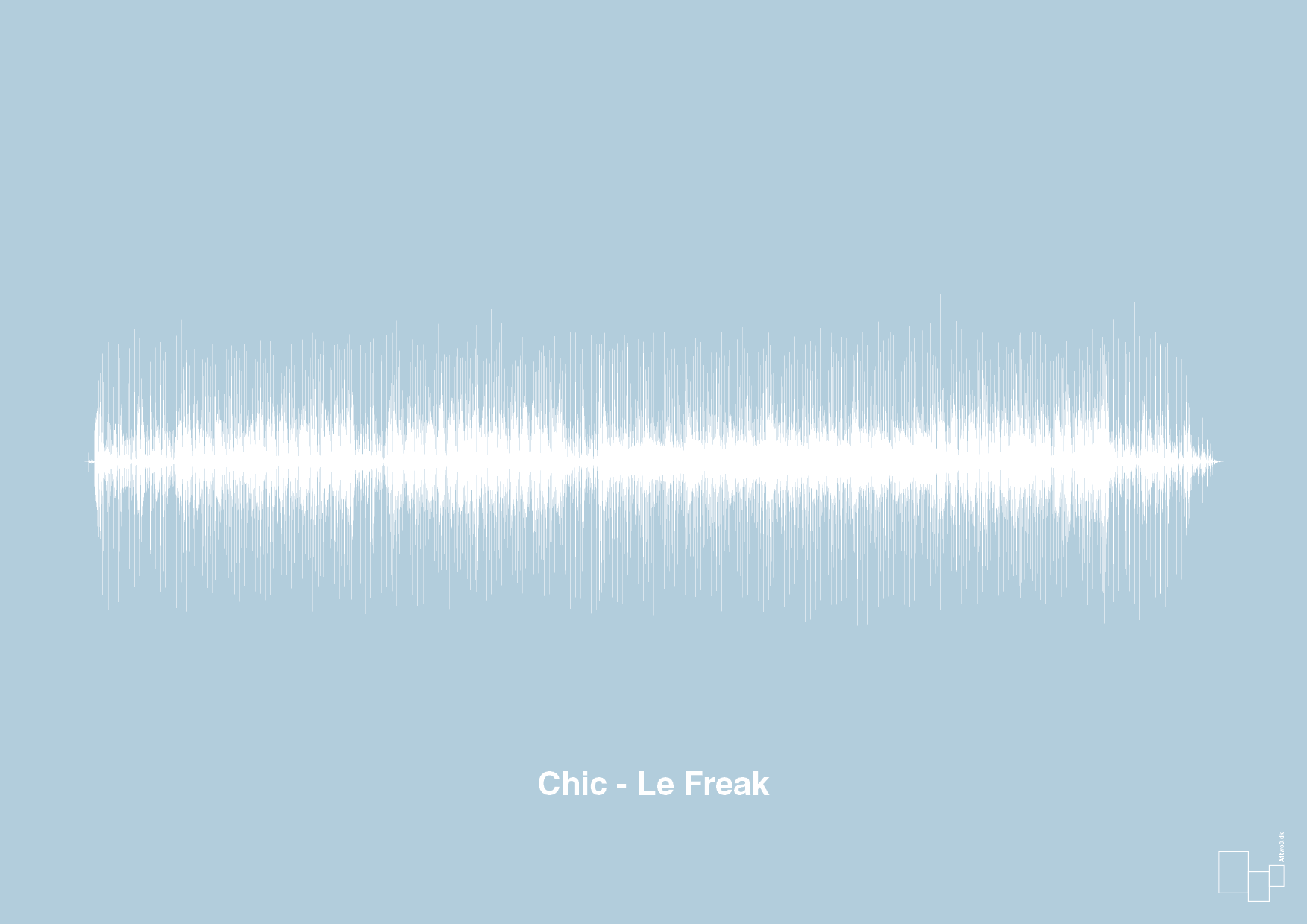 plakat: chic - le freak - heavenly blue-Soundwave-A1two3