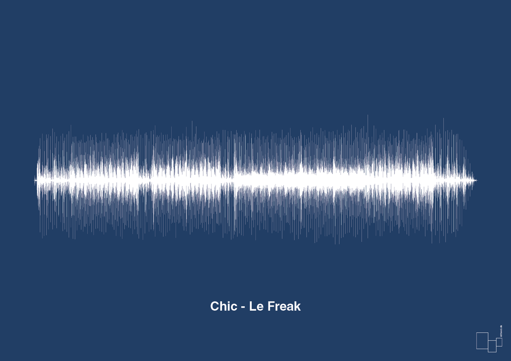 plakat: chic - le freak - lapis blue-Soundwave-A1two3