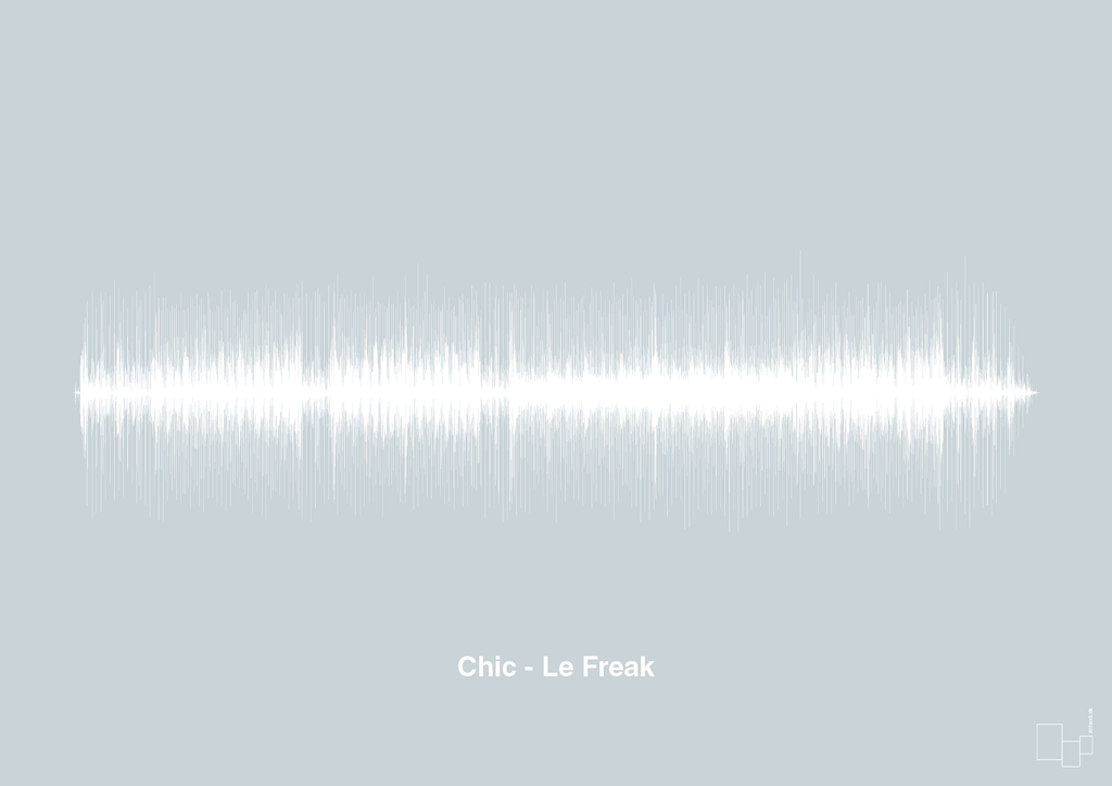 plakat: chic - le freak - light drizzle-Soundwave-A1two3