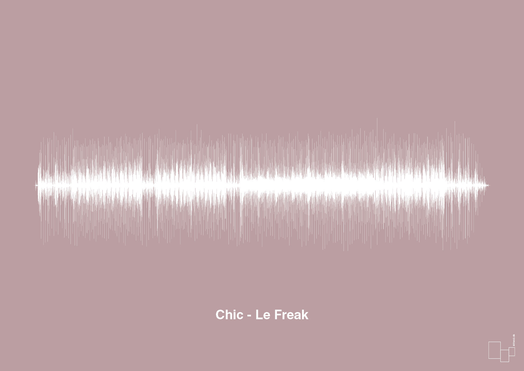 plakat: chic - le freak - light rose-Soundwave-A1two3